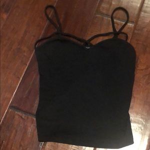 Brandy Melville Black strappy tank